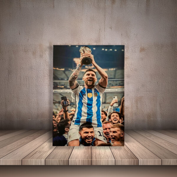 Cuadro Lionel Messi Campeón del mundo